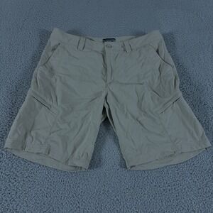 Gander Mountain Guide Series Shorts Mens 36 Beige 10" Cargo Nylon Ripstop Hiking